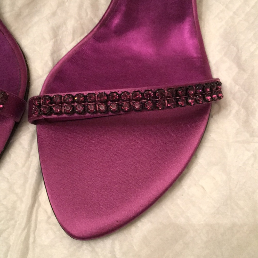 Escada purple crystal sandals - Picture 2 of 6